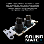 XLR WallPlate Solderless- SoundMate ProMono M